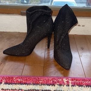 Brand new black sparkly ankle high boots